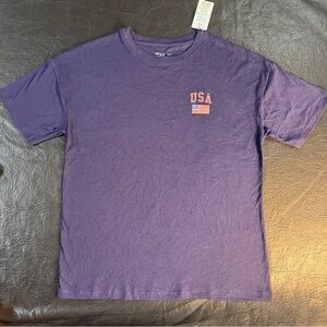 Kids' Short Sleeve USA Graphic T-Shirt - Cat & Jack Navy Blue XL (14) *927